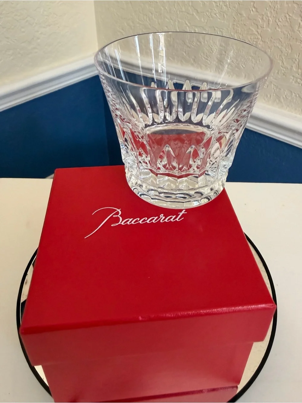 Baccarat crystal tumbler from the Everyday Tiara collection NIB